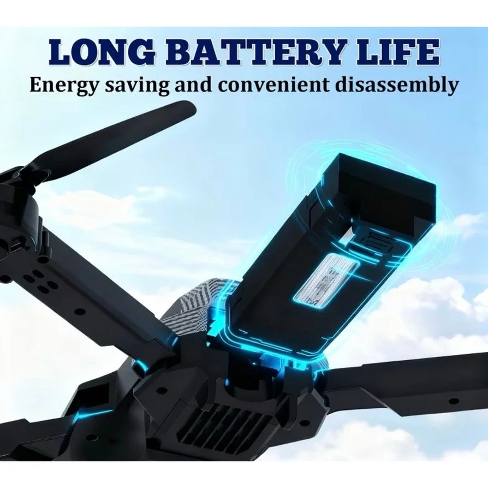 New Upgraded Carbon Fiber Drone – Dual Camera & 4 Batteries